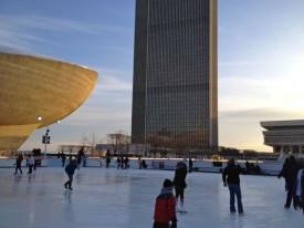 Albany New York Capitol Plaza Ice Rink, Urban Albany Real Estate