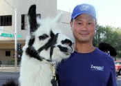 Tony Hsieh - CEO of Zappos with an alpaca